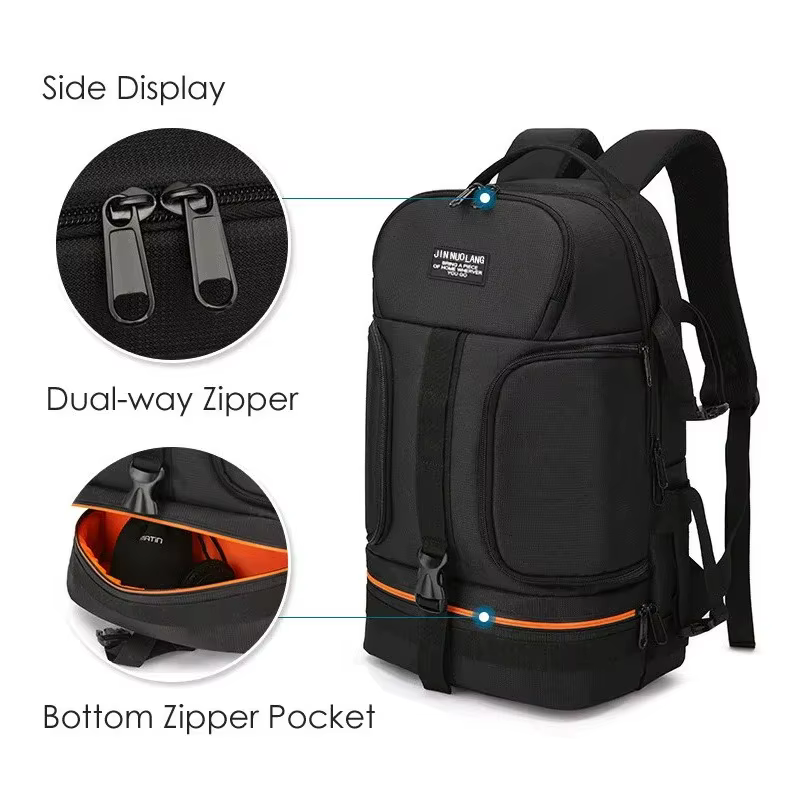 Sac à dos étanche pour appareil photo vidéo, avec bande réfléchissante, adapté au Latptop de 15.6 pouces, étui pour trépied rembourré et souple, sac Photo