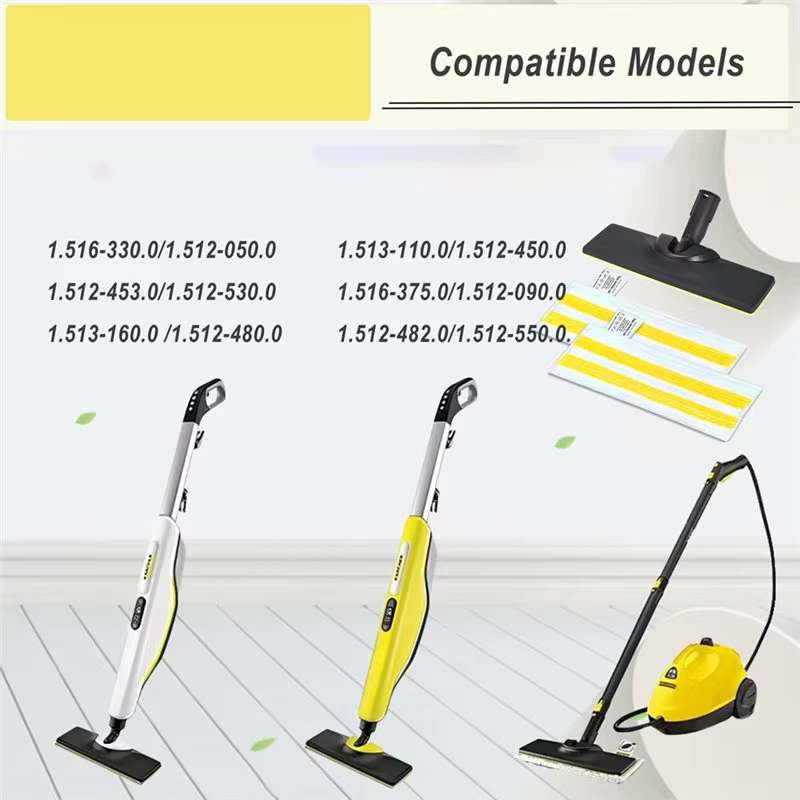 Easyfix – ensemble de buses de sol, accessoire pour nettoyeur à vapeur Karcher modèles SC2 SC3 SC4 SC5, comprend des chiffons de