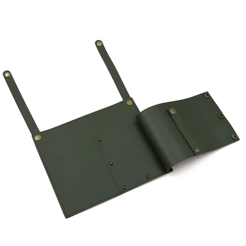 Poche pour chaise de camping, pochette pour chaise de plage avec 2 poches en cuir, sac latéral pour fauteuil roulant pour chevet/extérieur/plage/Camping