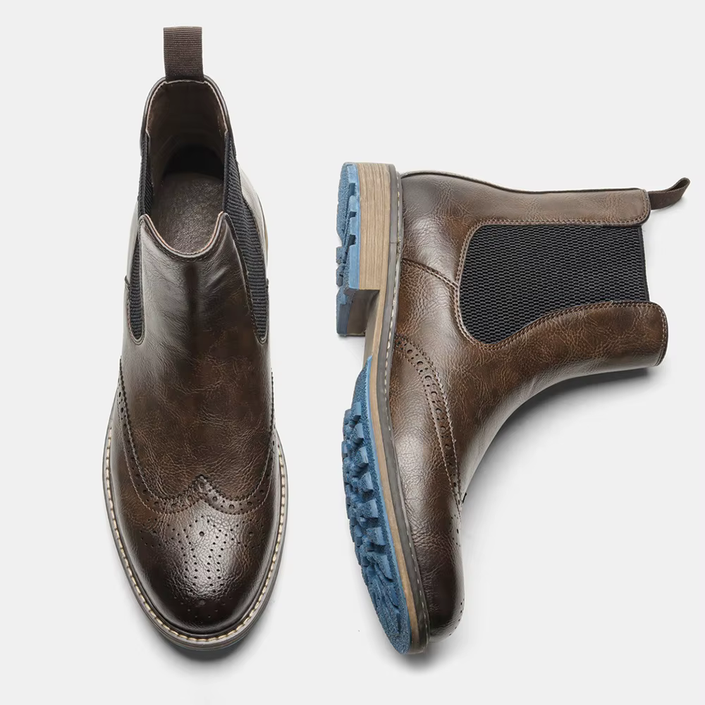 Bottes Chelsea pour hommes, décontractées, de marque, rétro, mode 2026, confortables