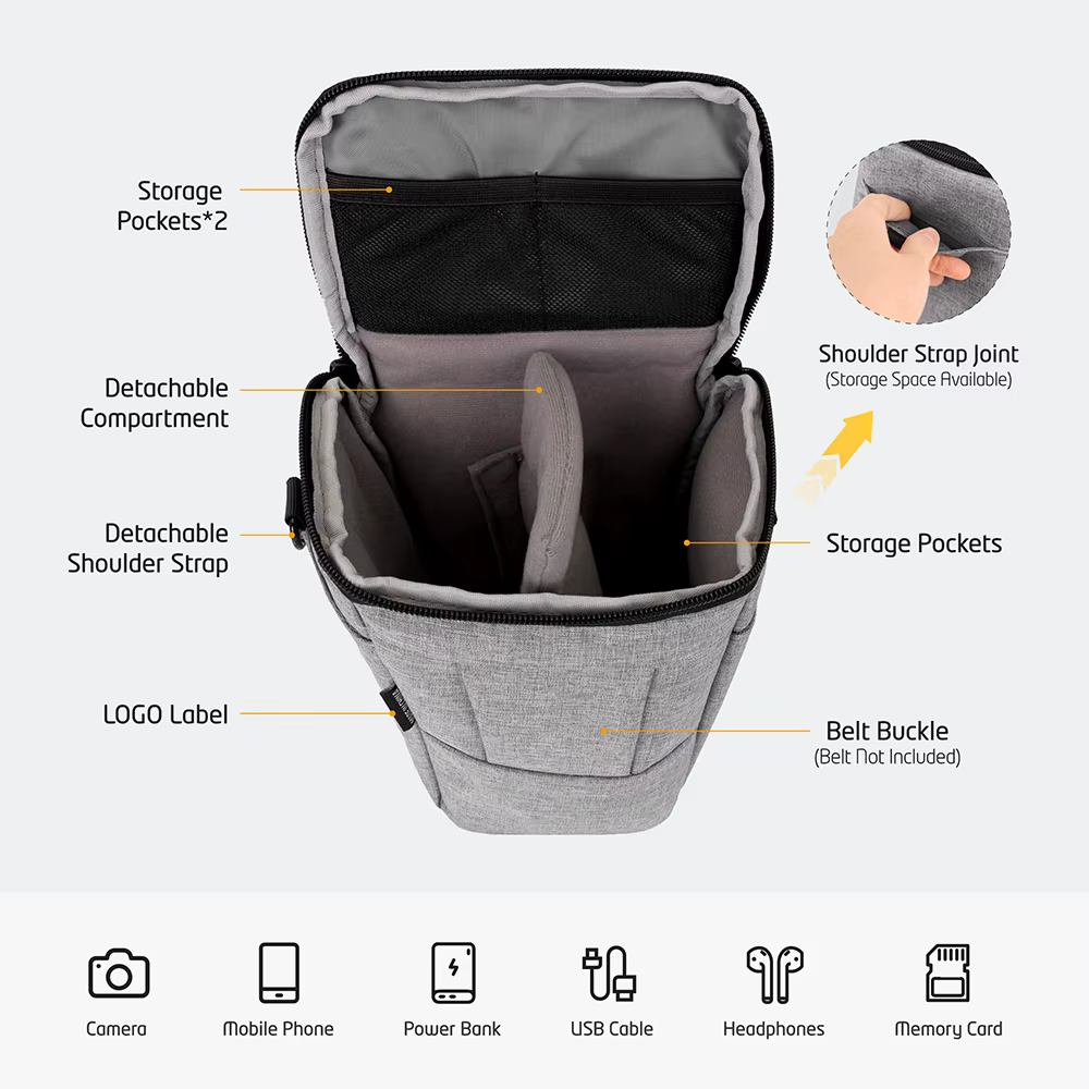 Sac pour appareil photo professionnel pour Canon R50 Fuji X-S20