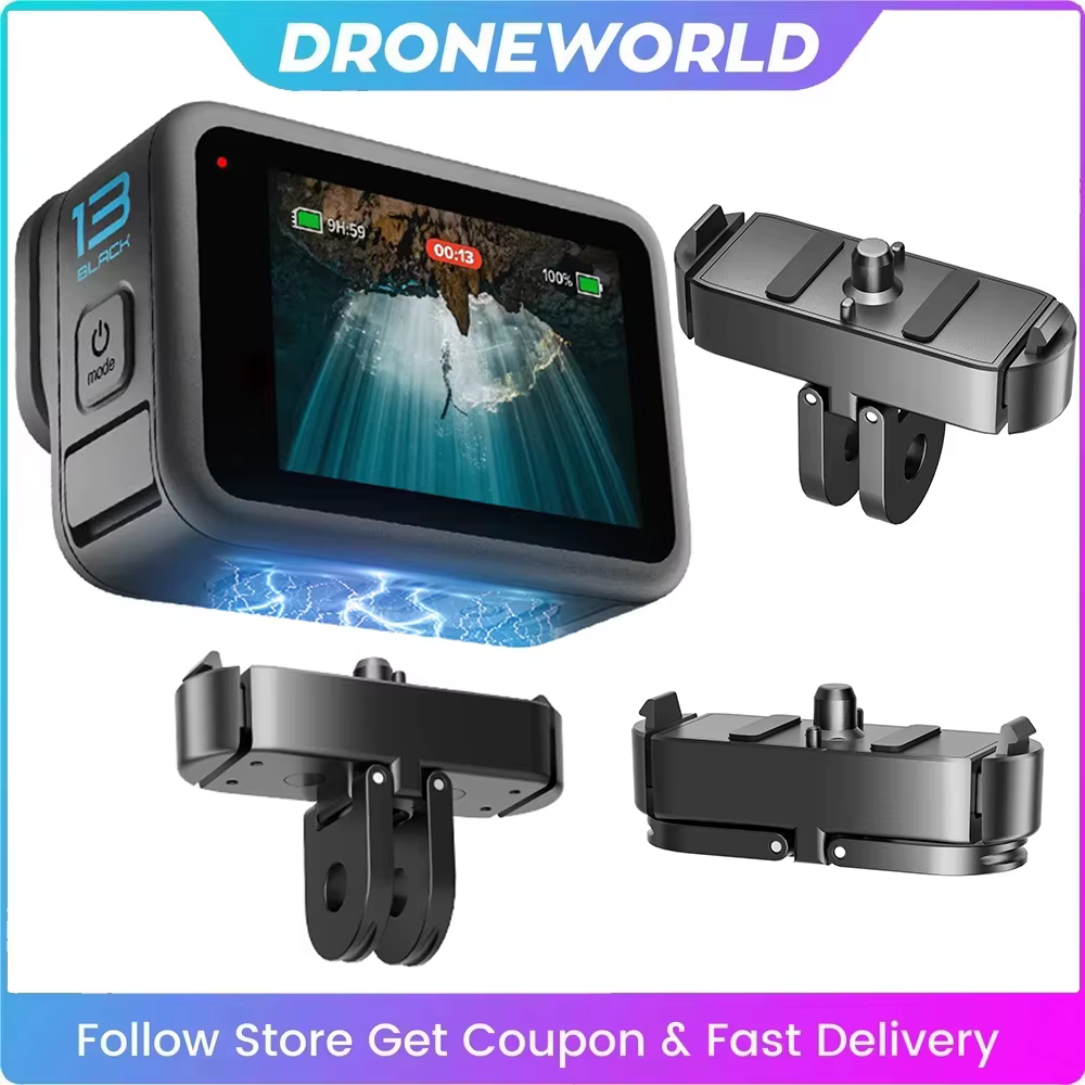 Support de Base magnétique noir à dégagement rapide pour Gopro 13