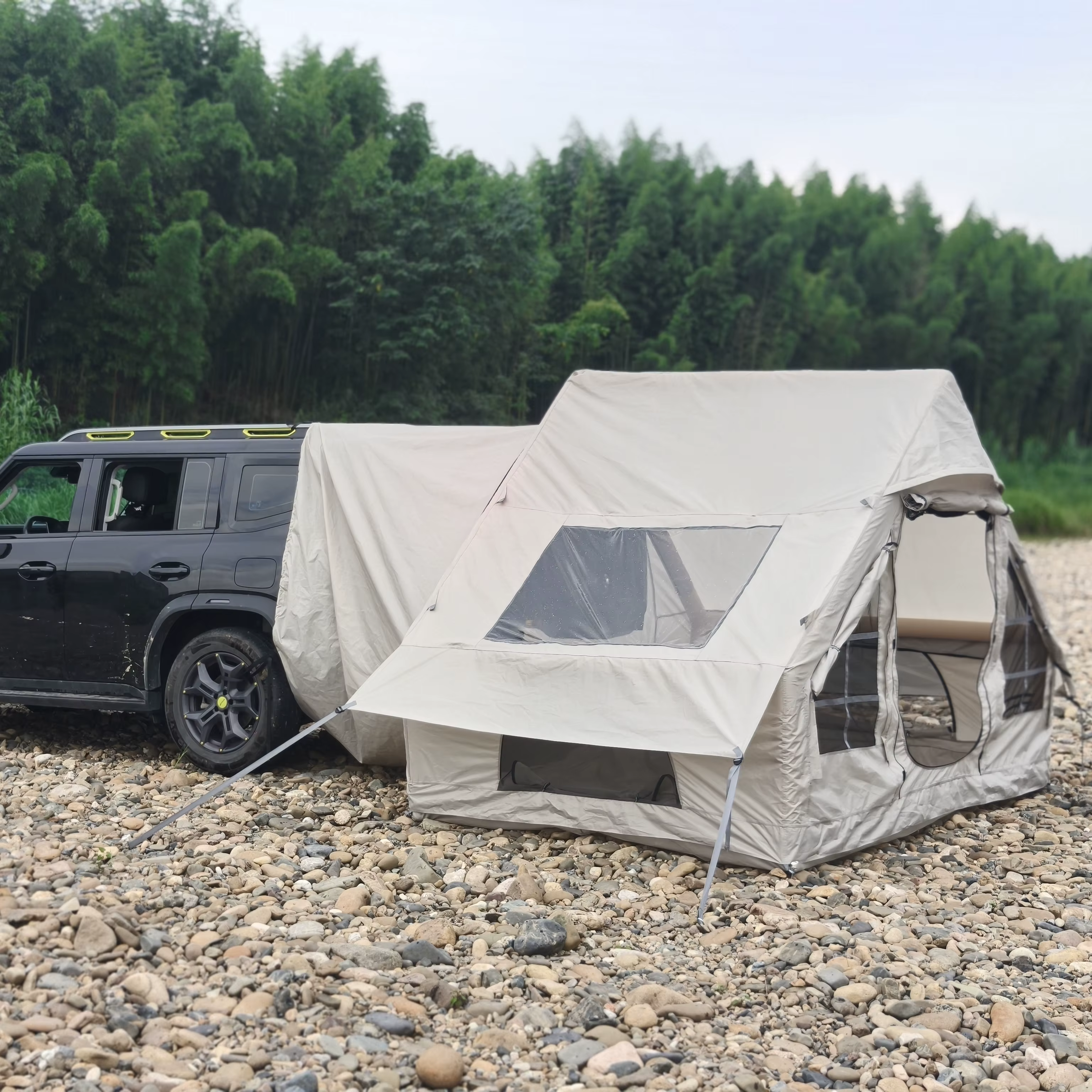 Tentes arrière gonflables pour voiture avec pompe manuelle