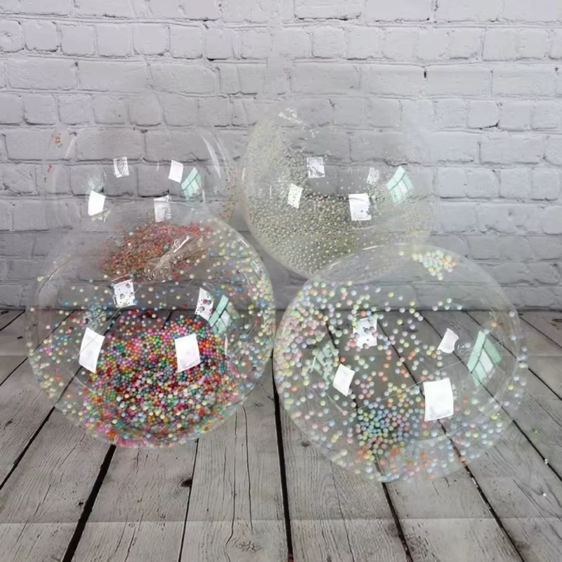 Bouteille de boules de polystyrène