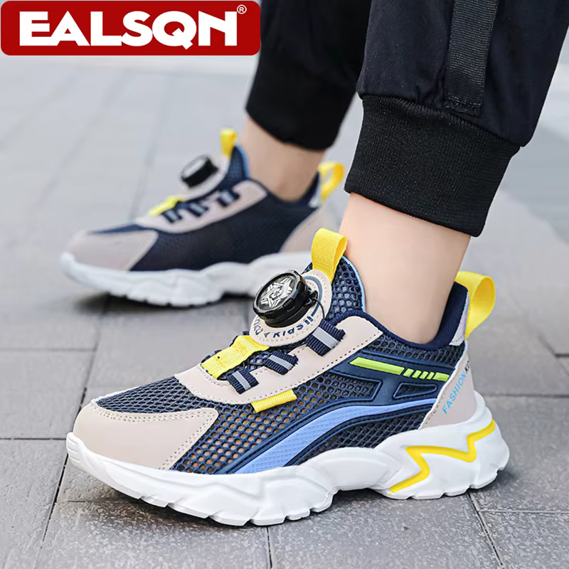 Chaussures de sport pour enfants, chaussures de sport décontractées respirantes en maille pour garçons, baskets de course légères pour étudiants, été