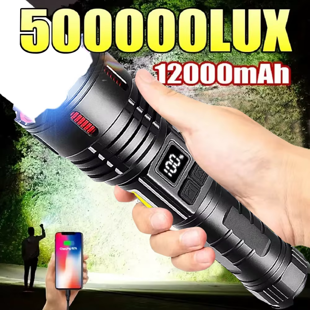 Lampe de poche LED aste super lumineuse