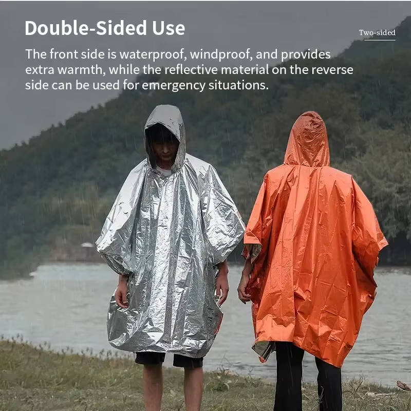Poncho imperméable d'urgence