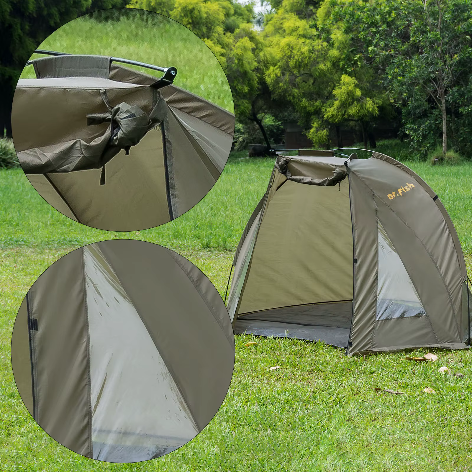 1-2 personnes carpe pêche Bivvy abri tente pour Camping en plein air chasse voyage aventure rapide érigé imperméable à