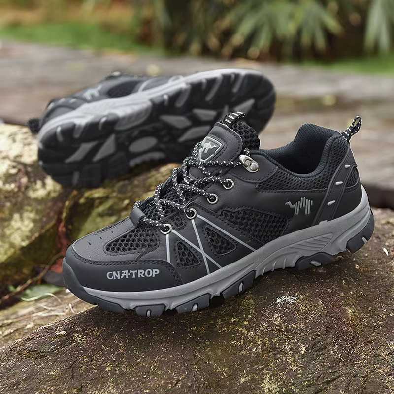 Chaussures de randonnée pour hommes, chaussures de sport simples en maille respirante, chaussures de sport tactiques d'été résistantes à l'usure pour l'extérieur et la chasse
