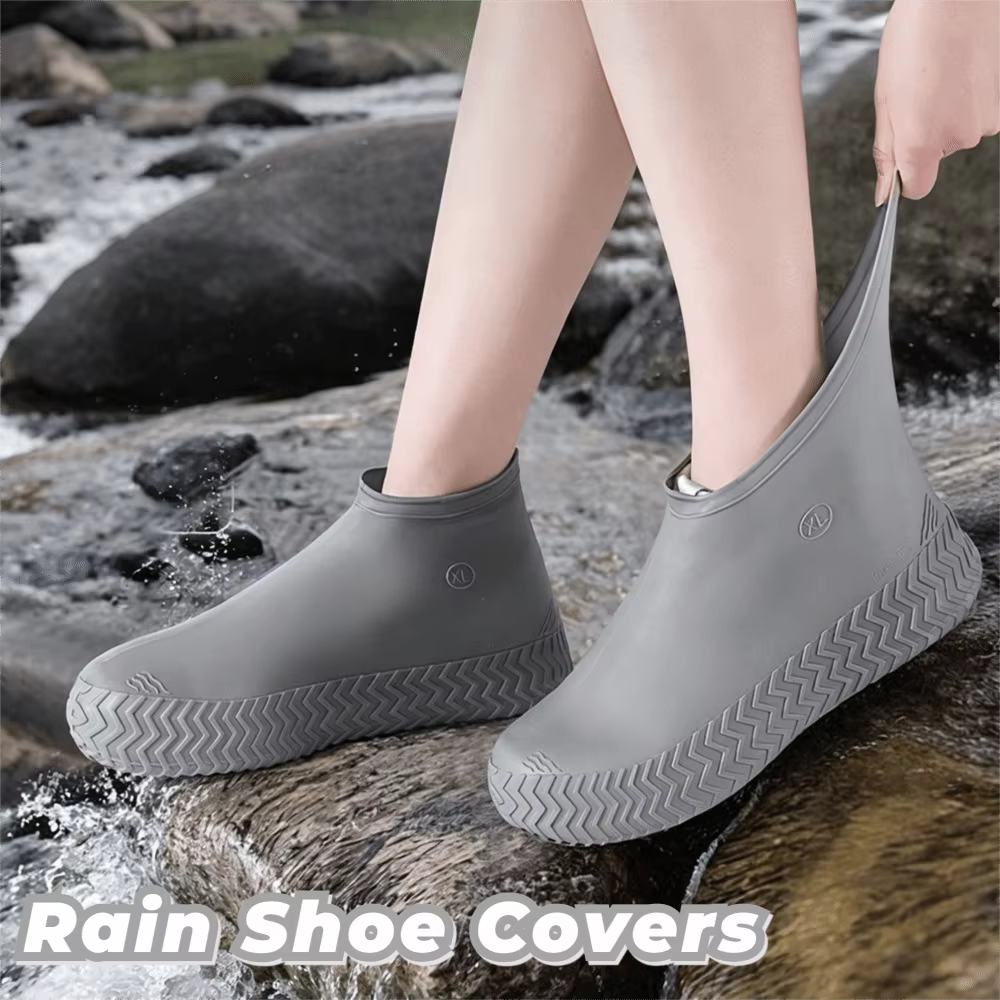 Surchaussures imperméables réutilisables antidérapantes résistantes à l'eau