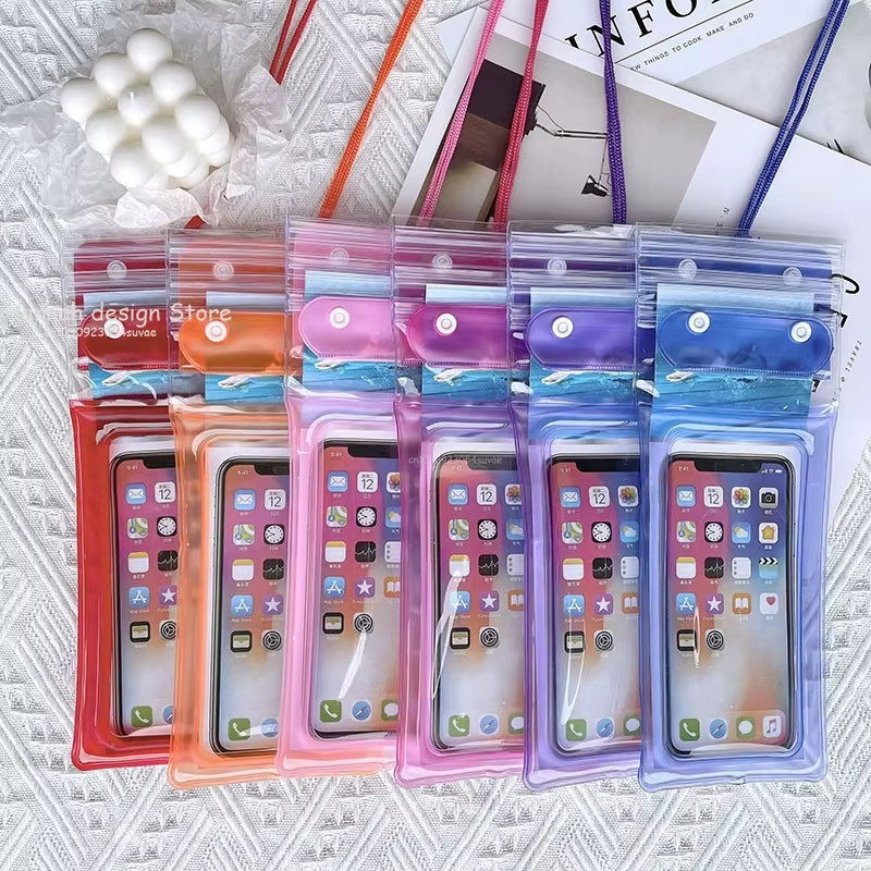 Sac de téléphone étanche Transparent bonne étanchéité airbags livraison garçon