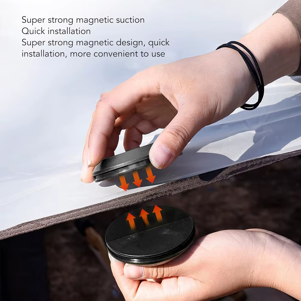 Crochet magnétique d'extérieur portable multi-usage pour tente