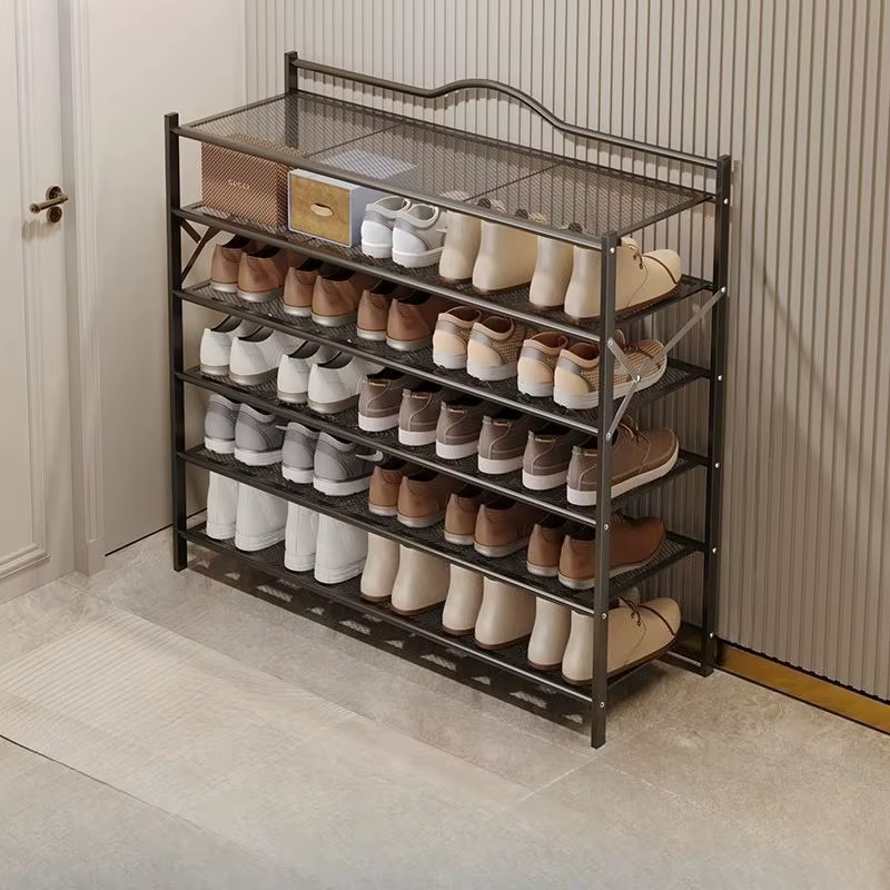Étagère à chaussures pliable multicouche, organisateur Vertical permettant de gagner de l'espace, Organization de rangement de chaussures, étagère de meubles de salon