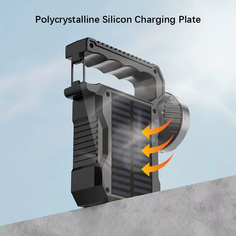 Lampe de poche solaire Portable puissante et Rechargeable