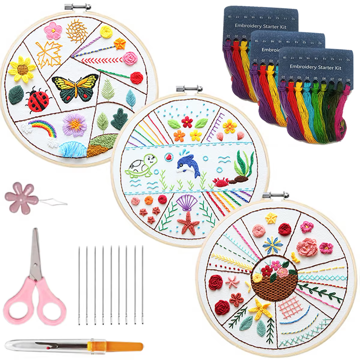 Kit de pratique de point de broderie