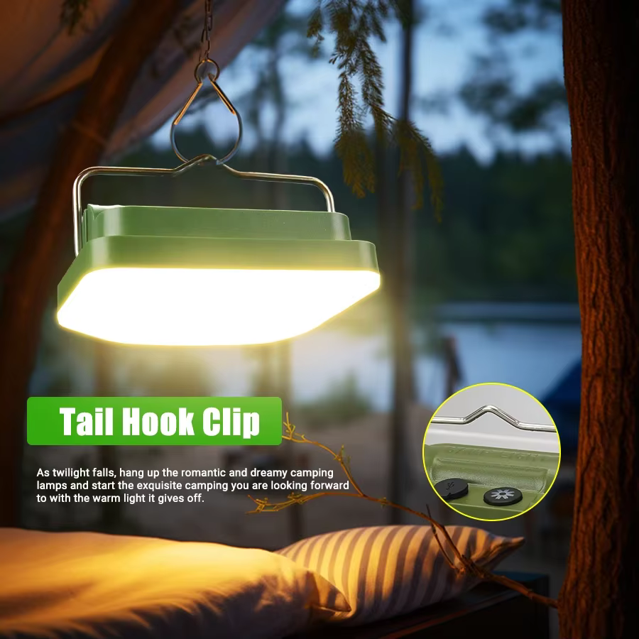 Lampe de Camping Rechargeable avec crochet-7 Modes d'éclairage