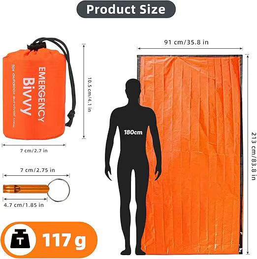Sac de couchage d'urgence