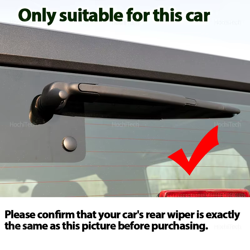 Pour Jeep Wrangler JK 2007-2015 68002490AB accessoires de voiture pare-brise arrière lave-glace bras d'essuie-glace ensemble de lames 2010 2011 2012