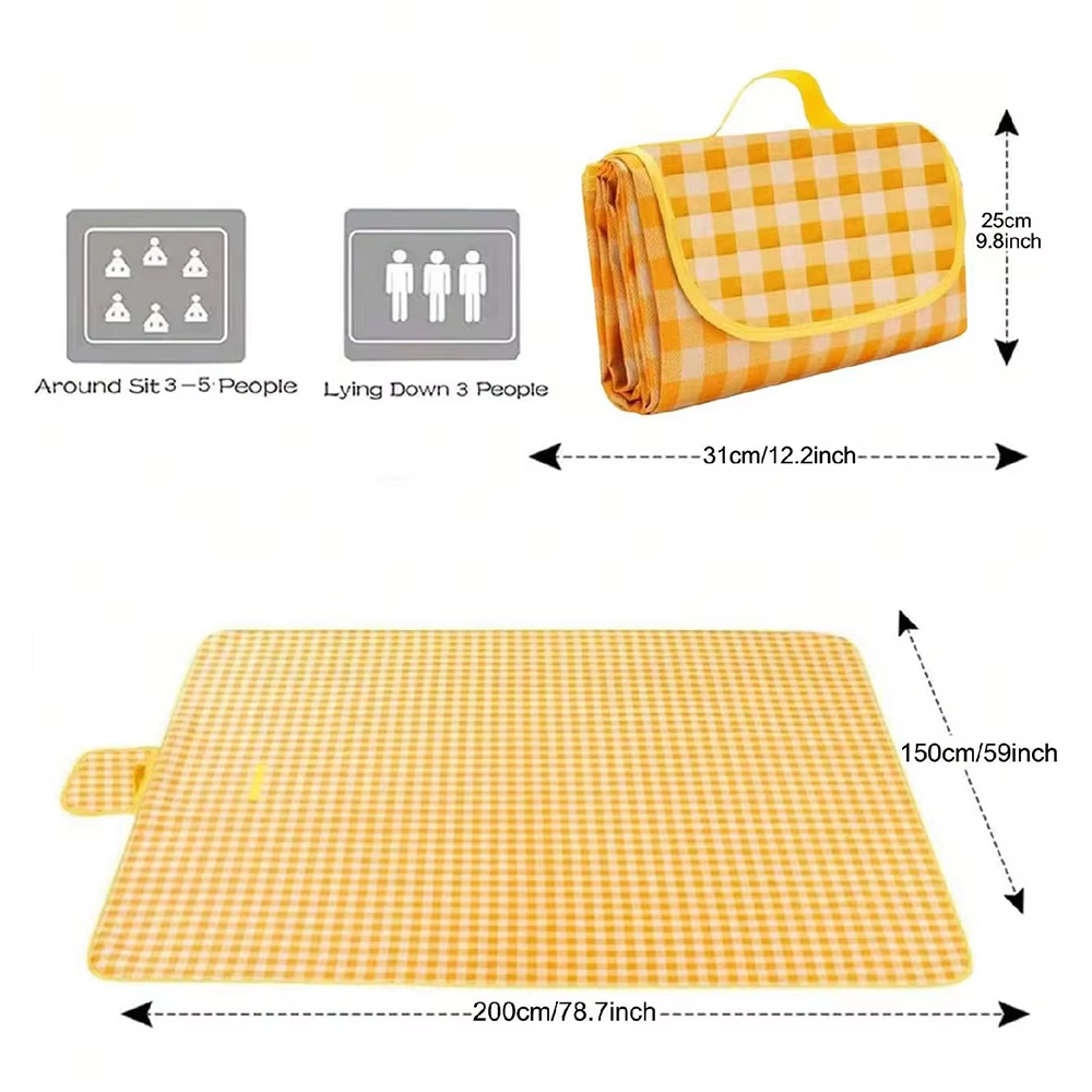 Couverture de pique-nique en polymère portable