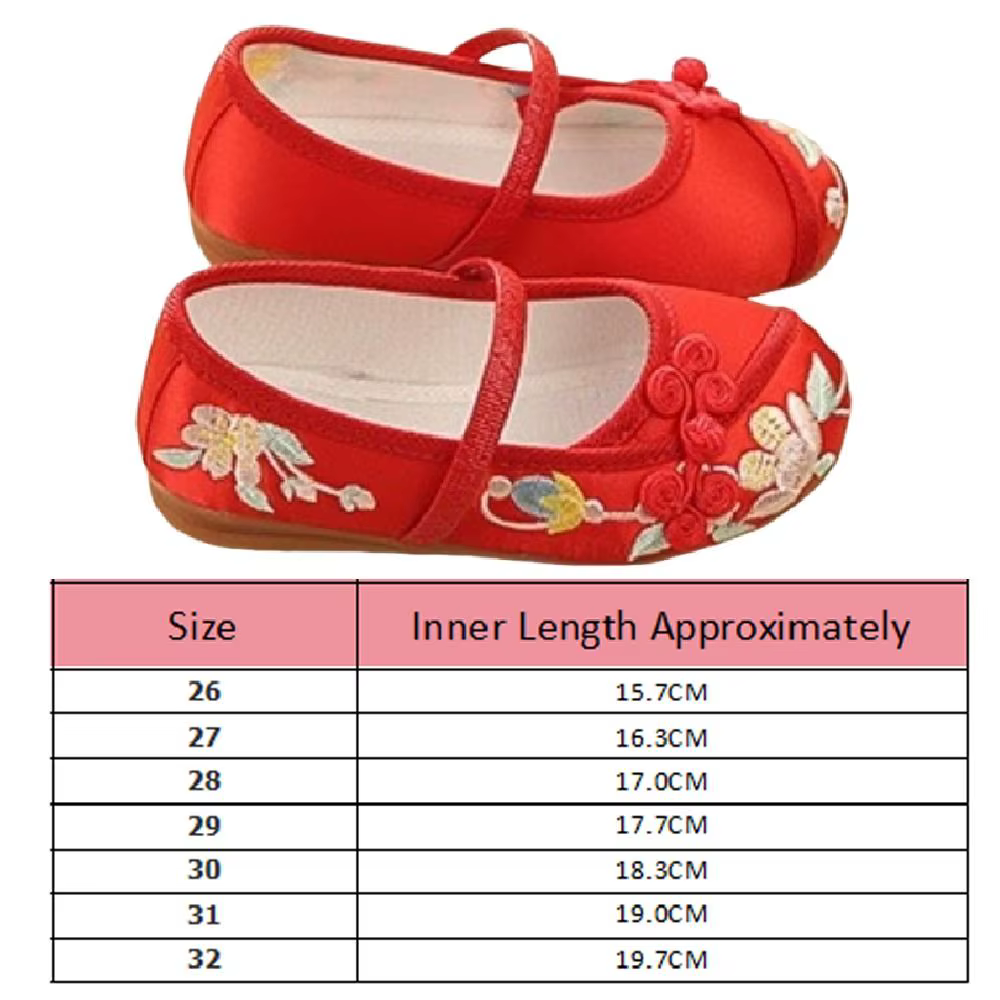 Chaussures de danse pour filles de style chinois