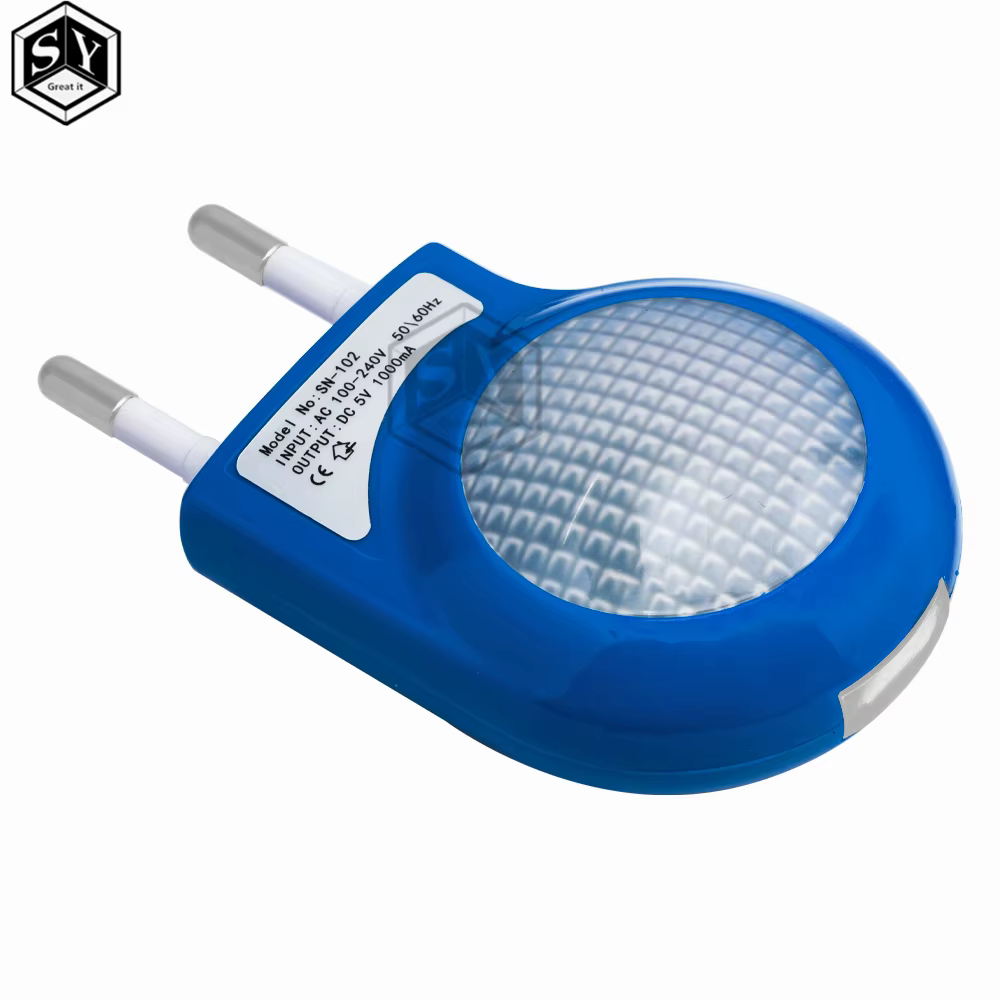 Mini Led escargot veilleuse automatique lampe de nuit intégré capteur de lumière contrôle lumière applique murale pour bébé enfants chambre prise ue