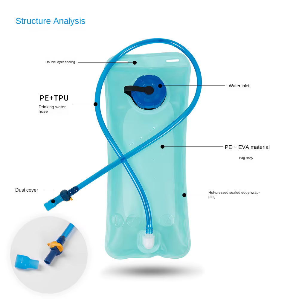 Sac à eau portable de qualité alimentaire