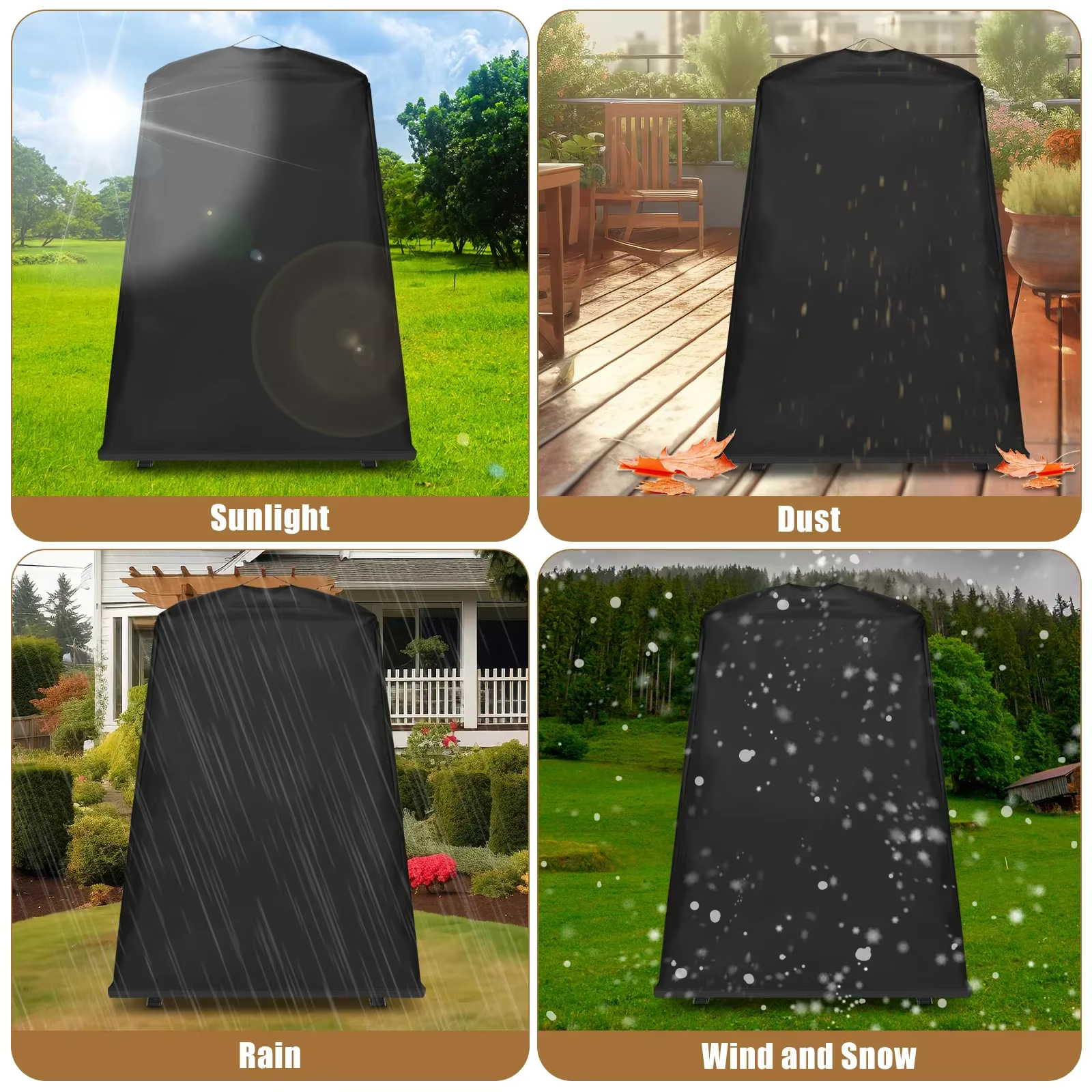 Housse de four à Pizza 8 en 1, pour Ninja OO101 Woodfire, pour four à Pizza extérieur, tissu Oxford, imperméable, anti-poussière, accessoires pour barbecue, nouveau