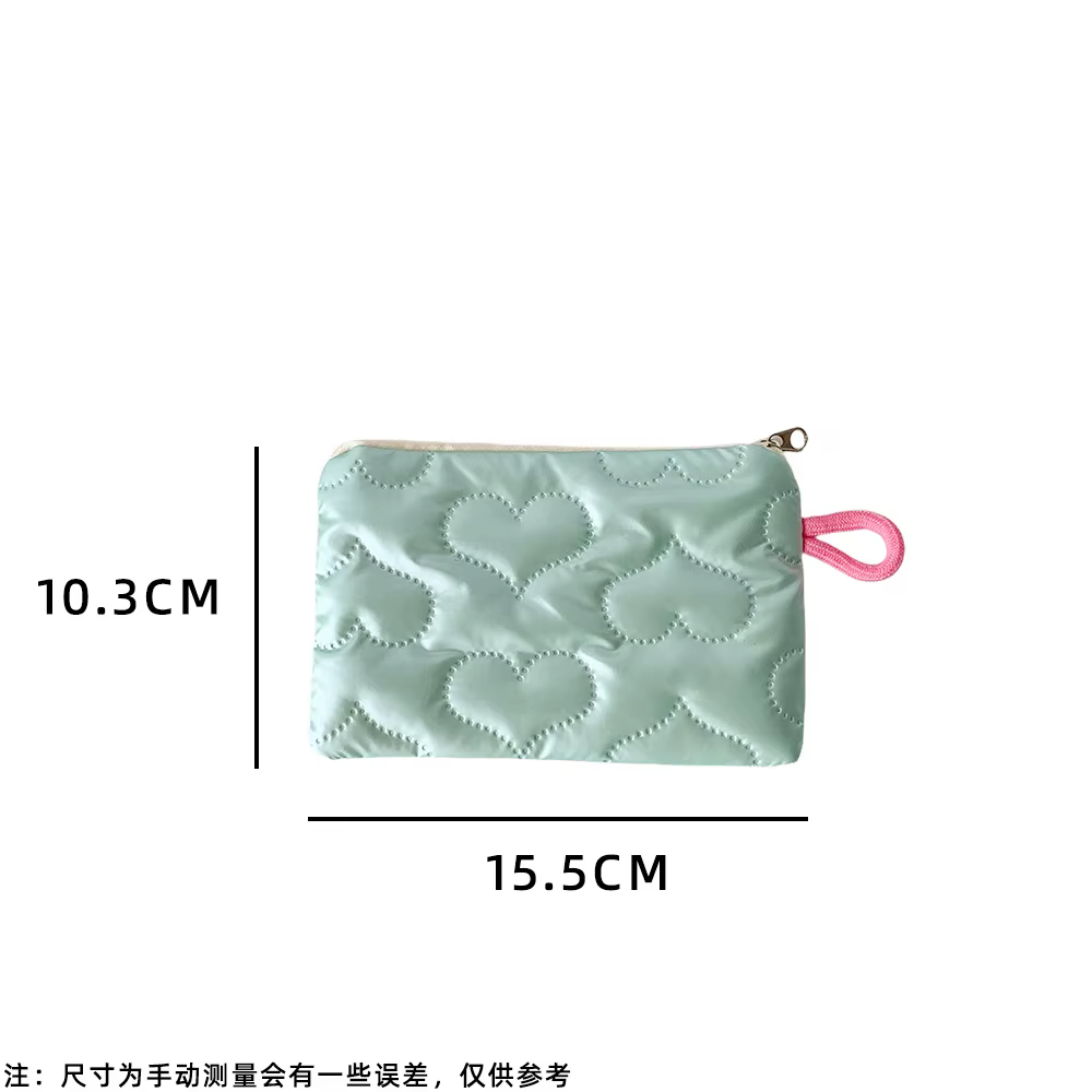 Mini trousse de maquillage brillante argentée pour femme, pochette à monnaie, porte-monnaie mignon, portefeuille portable, sac pour écouteurs et câbles de données