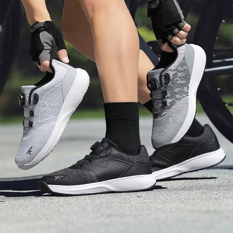 Baskets de cyclisme vtt hommes sport chaussures de vélo de saleté SPD pédale