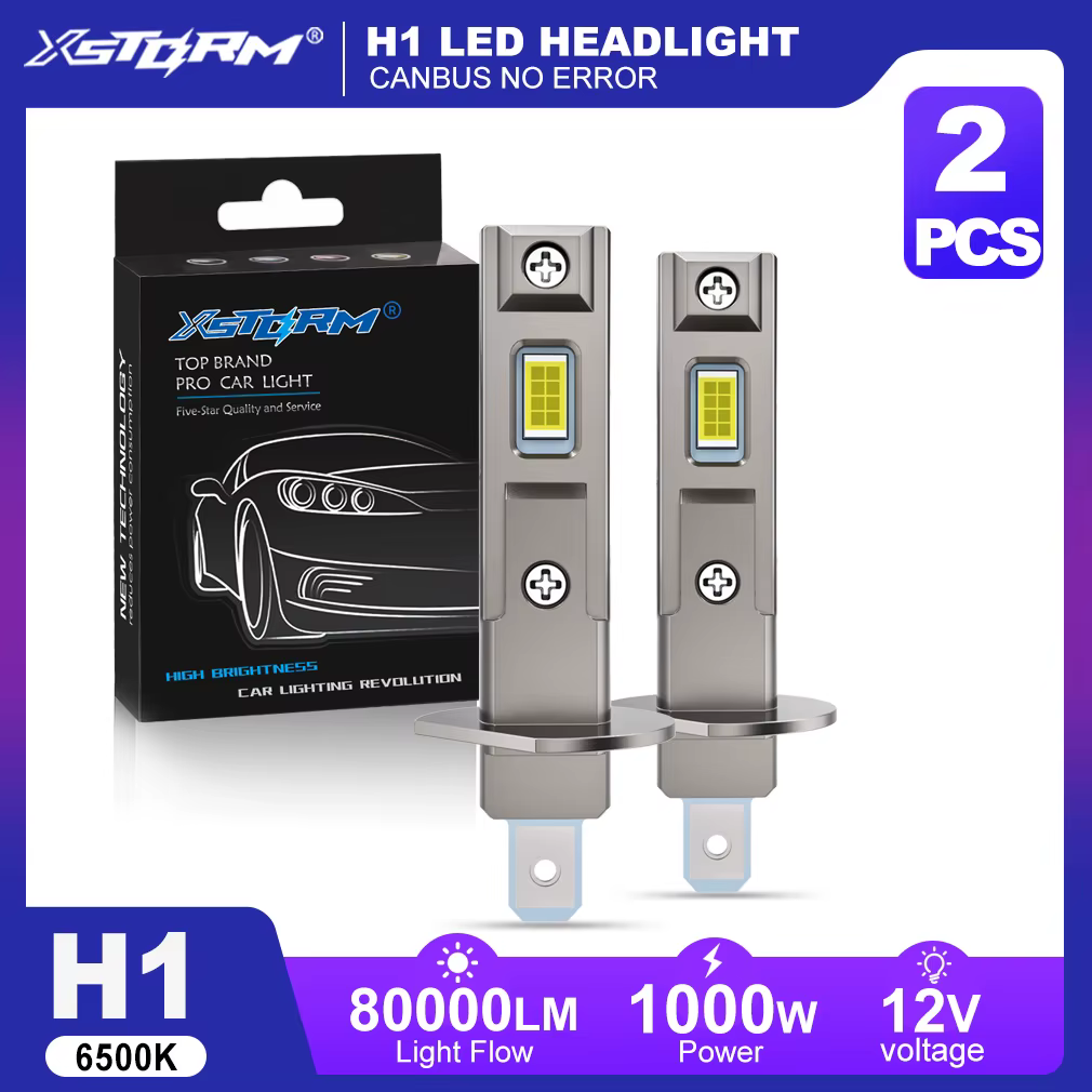 Ampoules de phare LED XSTORM H1 Canbus haute puissance, éclairage automobile 800000LM 1000W, mini format, phare automobile, feu antibrouillard 12V 24V