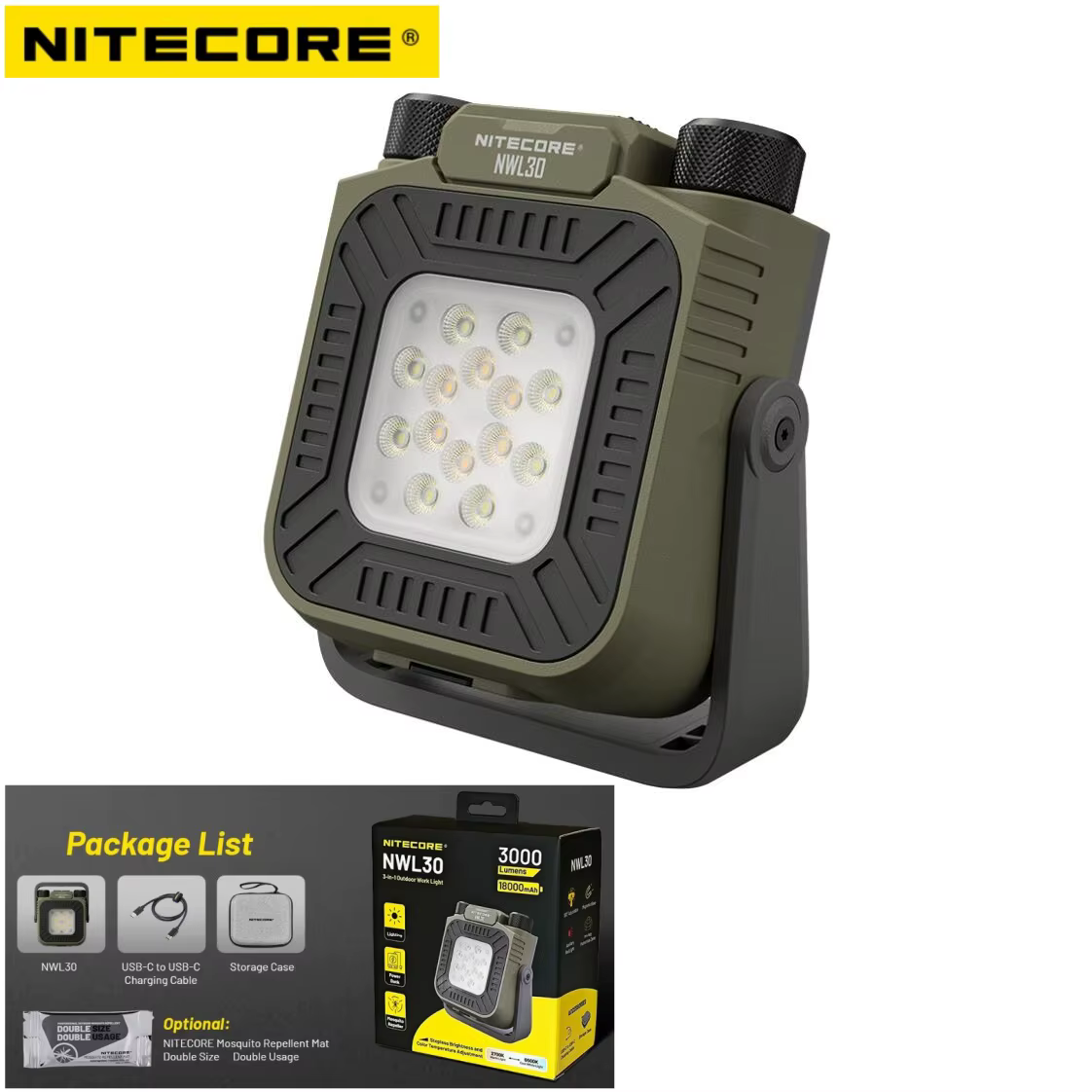 Lampe NITECORE NWL30 3-en-1