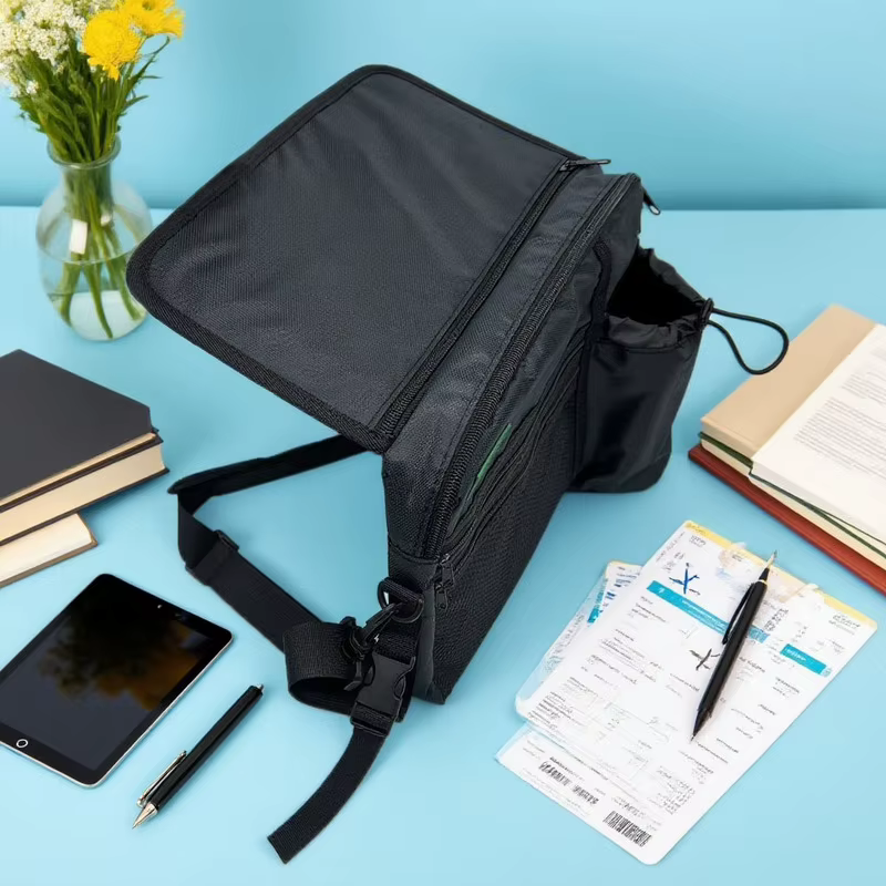 Sac de rangement suspendu pour avion noir