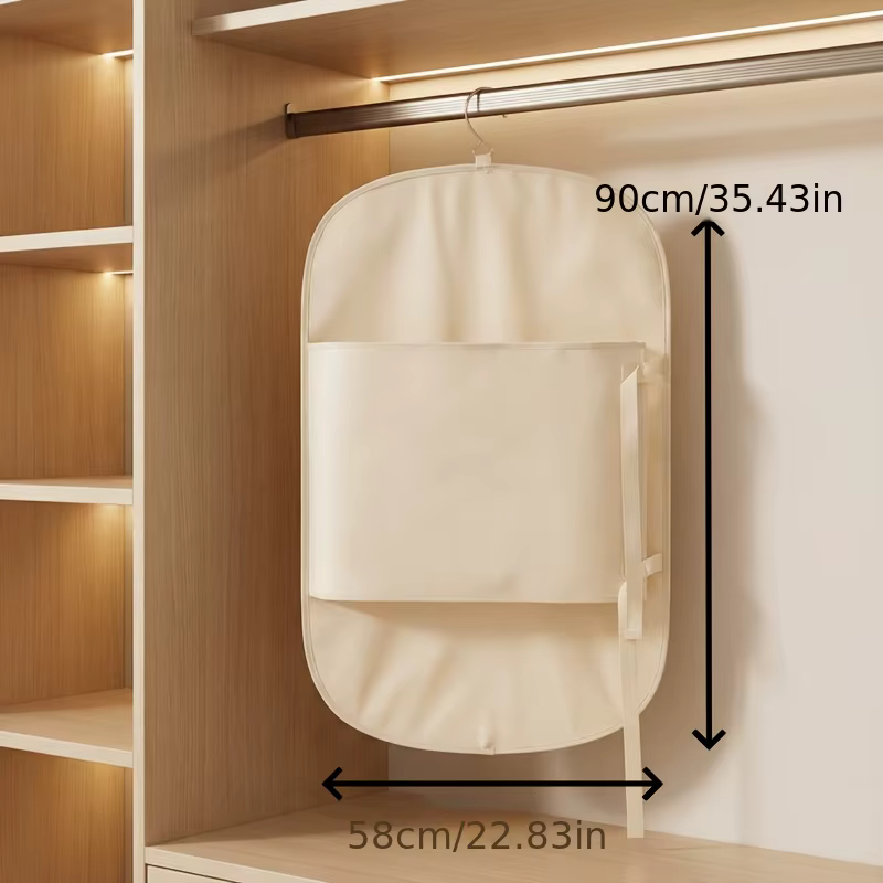 Sac de compression suspendu pour vestes et manteaux – Gain de place de 50 % – Accessoires de chambre à coucher – Organisateur de vêtements