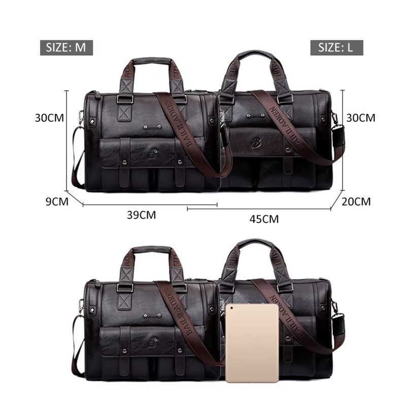 Porte-documents en cuir pour hommes