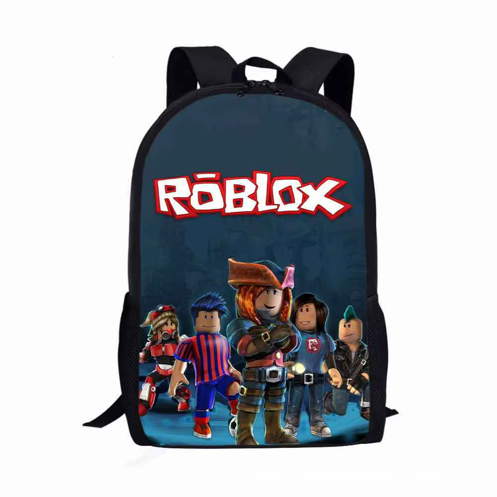 New ROBLOX Virtual World Co-branded Schoolbag for Boys, Middle and High School Students, Large Capacity