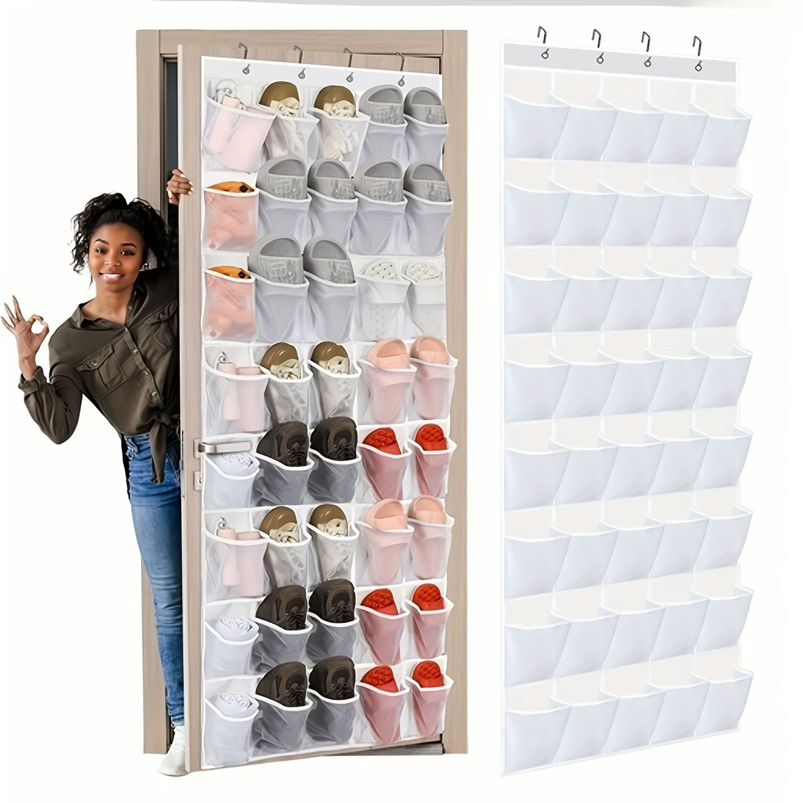 Sac suspendu de rangement de chaussures, sac de rangement divers mural domestique, sac de rangement, chaussures suspendues