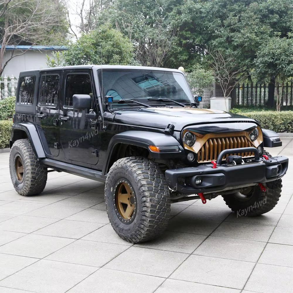 Accessoires extérieurs tout-terrain 4x4, kit de conversion JK vers JL, élargisseurs d'ailes avant avec éclairage LED pour Jeep Wrangler JK 2007-2018