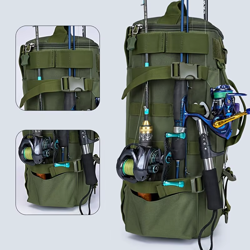 Ce sac à dos de pêche multifonctionnel pour l'extérieur peut également servir de sac de pique-nique de voyage