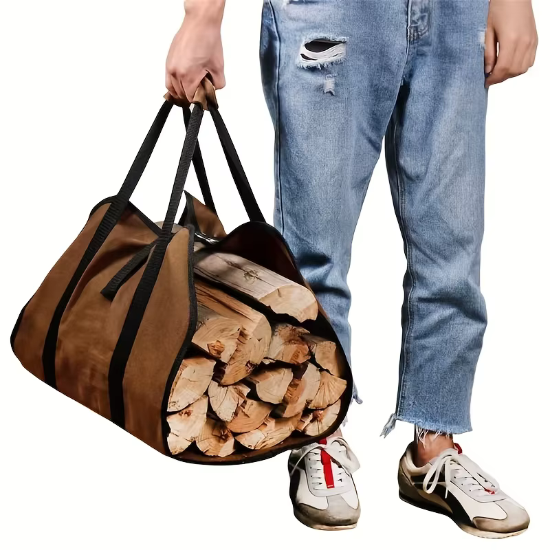 Sac de rangement pour bois d'extérieur
