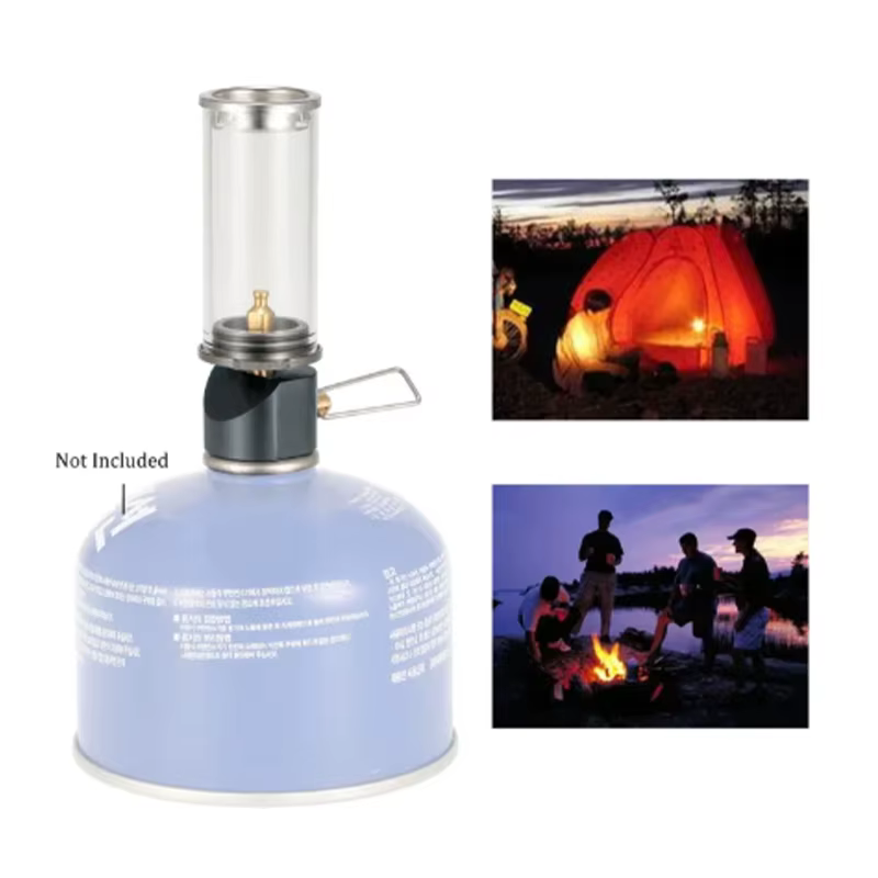 Lampe de camping au gaz portable pour l'extérieur