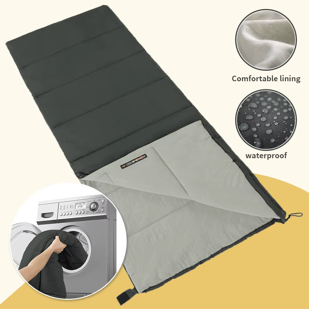 Naturerandonnée Camping sac de couchage épissé imperméable ultraléger Double couette lavable randonnée 3 saisons en