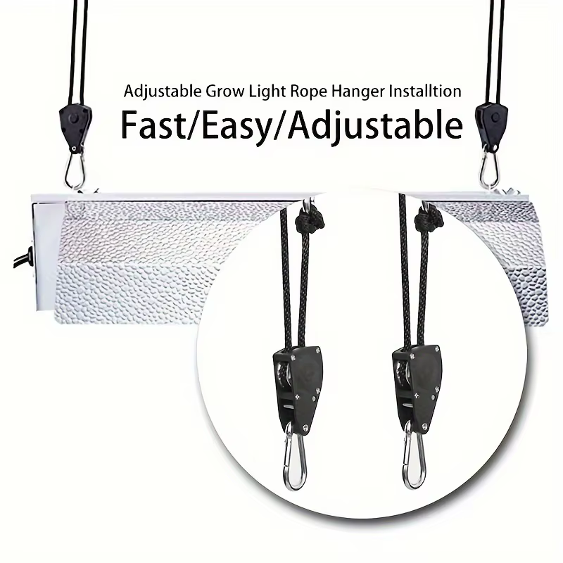 Clip de corde à cliquet robuste - Accessoire de tente pour levage sécurisé