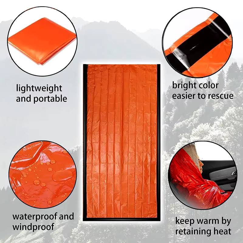 Sac de couchage d'urgence ultra imperméable