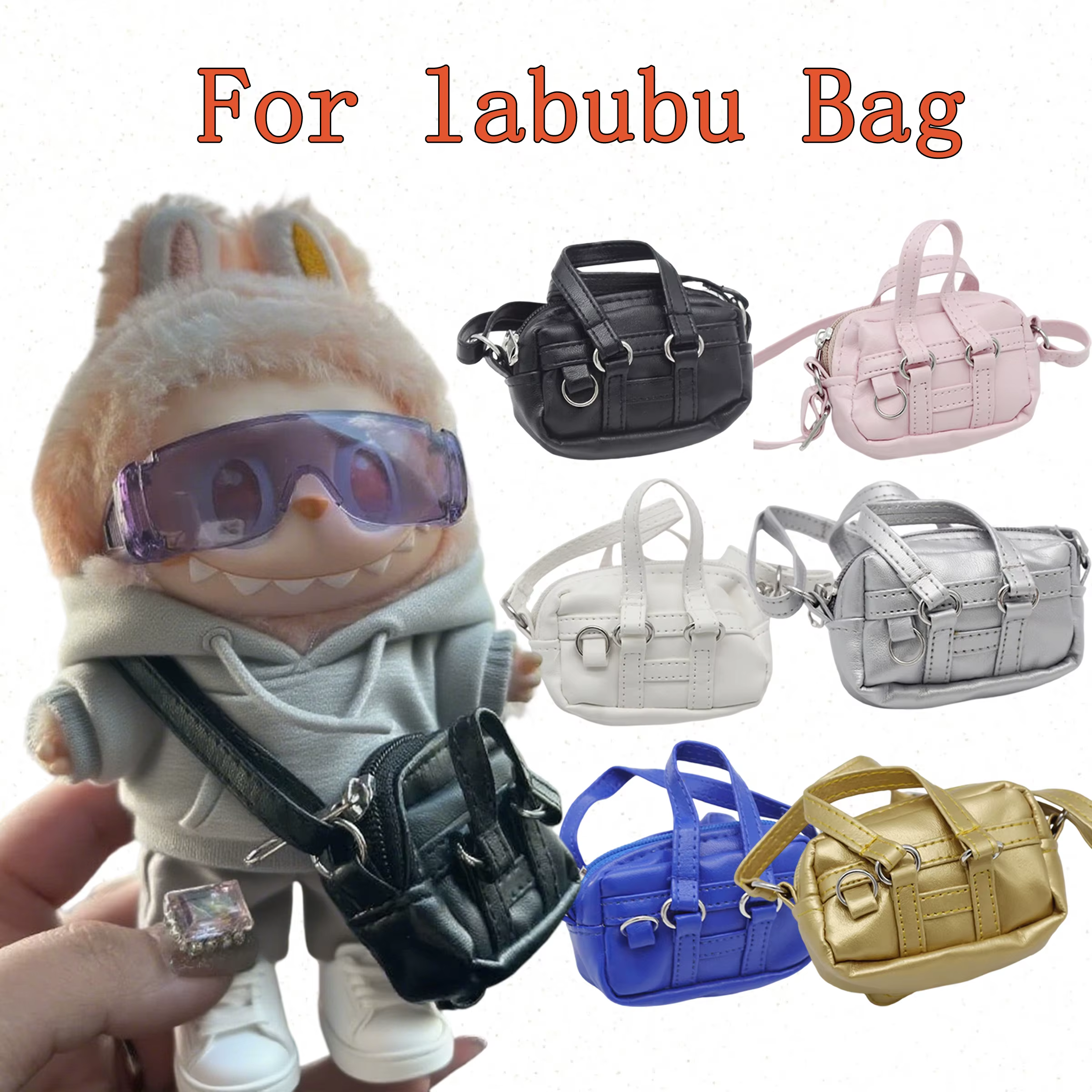 Sac messager pour poupée Labubu 1/6 1/8 BJD Blythe, sac à dos, sac à main pour poupée, accessoires pour Labubu