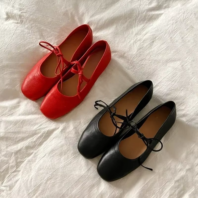 Taille 34-43 femmes chaussures en cuir véritable