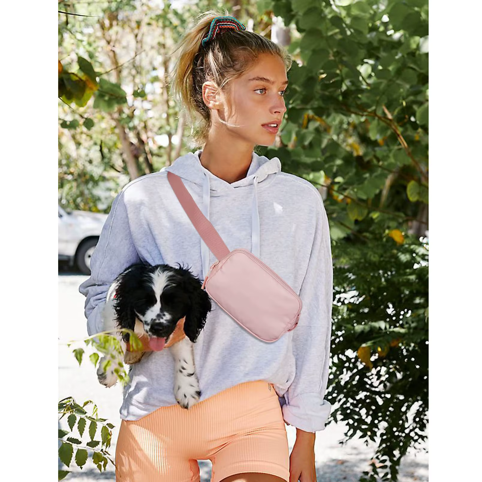Sac banane pour femmes et hommes, sac de taille étanche du même Style, réglable, bandoulière pour Sports de plein air, support pour téléphone portable