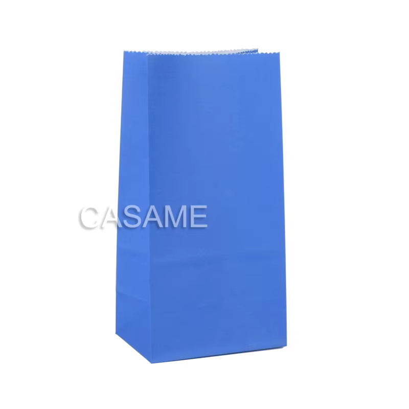 Mini sacs en papier Kraft 10 pièces/lot, sacs à points debout, fête d'anniversaire pour enfants, papier alimentaire, sceau Kraft, emballage cadeau, fournitures de sacs de friandises