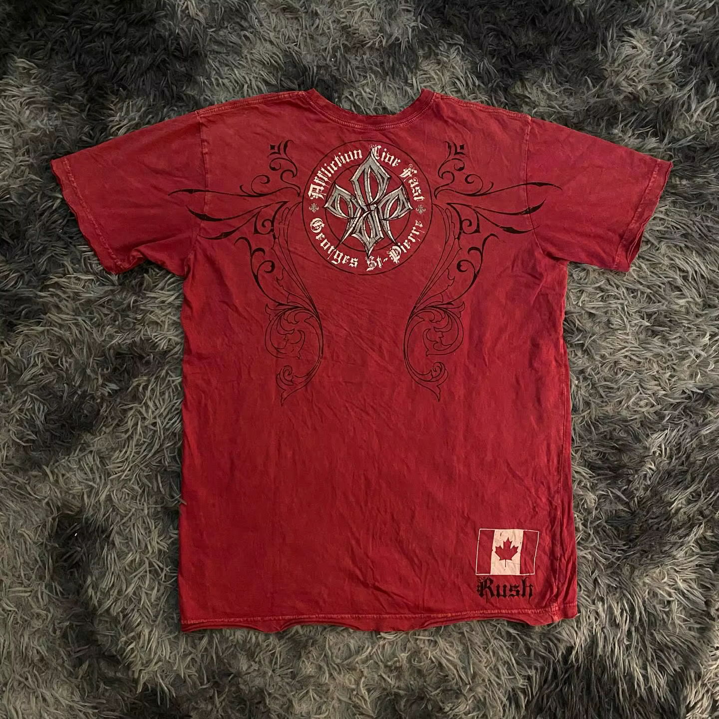 Affliction rouge manches courtes hommes femmes Y2K rétro décontracté haute rue pur coton T-shirts nouvel été Fitness hauts et T-shirts de sport