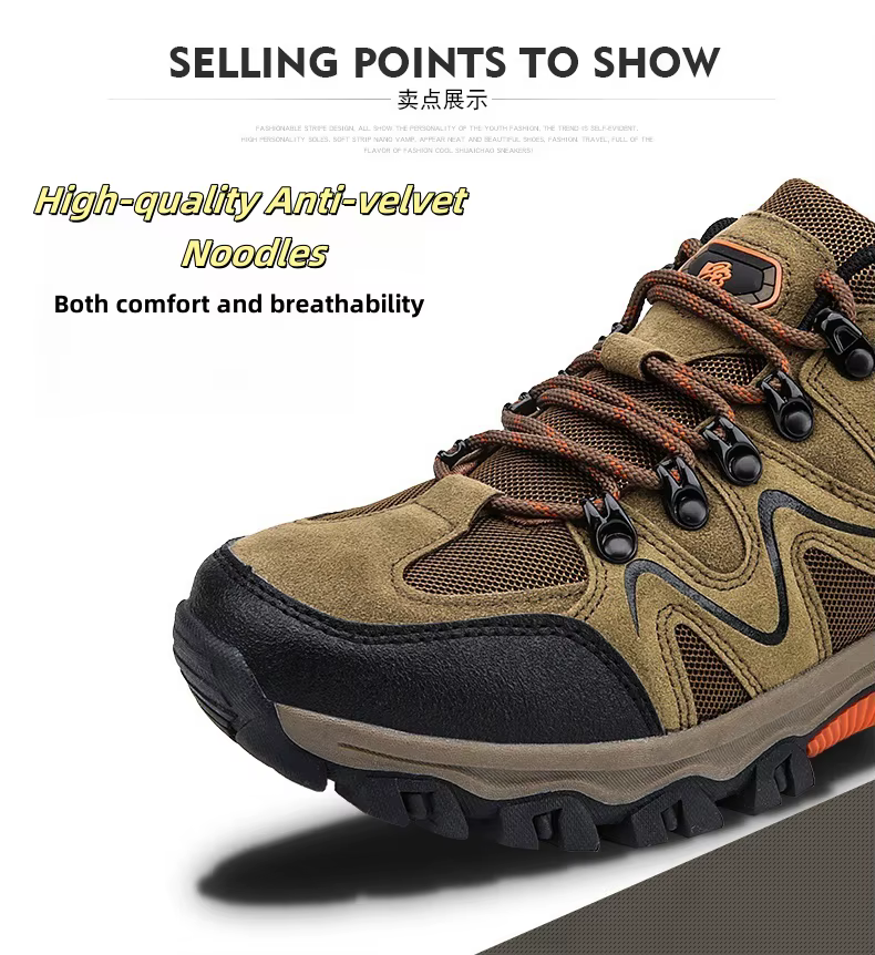 Chaussures de randonnée en plein air antidérapantes et résistantes à l'usure pour hommes