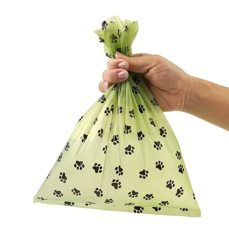 30/600 pièces sacs de merde de chien pour chien grands sacs de déchets de chat chien extérieur maison propre recharge sac poubelle fournitures pour animaux de compagnie 15 sacs/rouleau